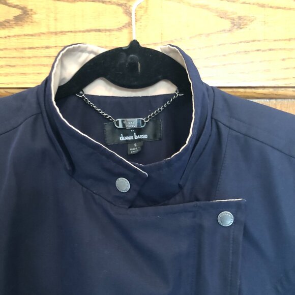 Dennis Basso Two-toned Water Resistant Hooded Coat - Size Small - Picture 5 of 9